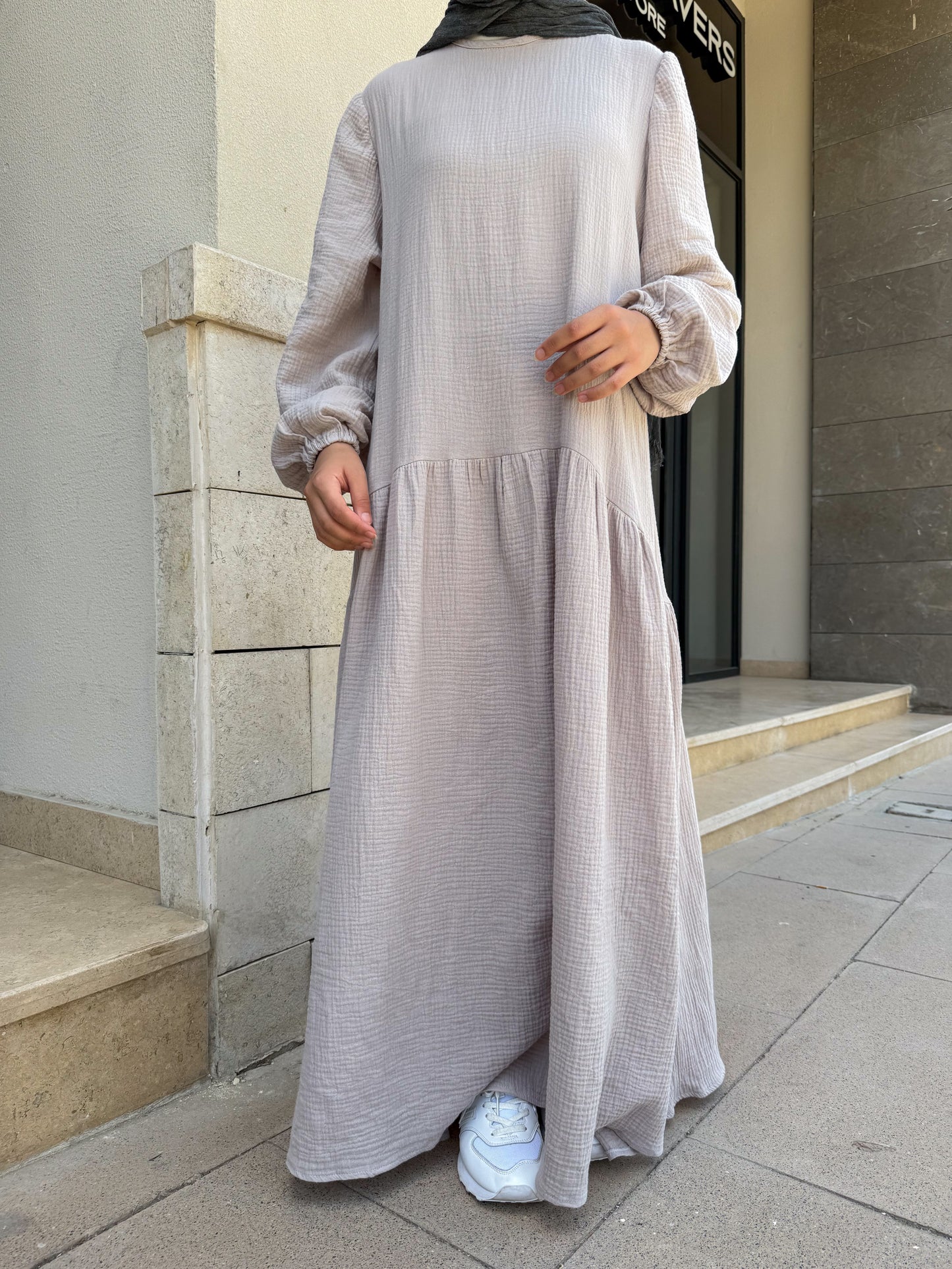 The Nyla Dress in Grey