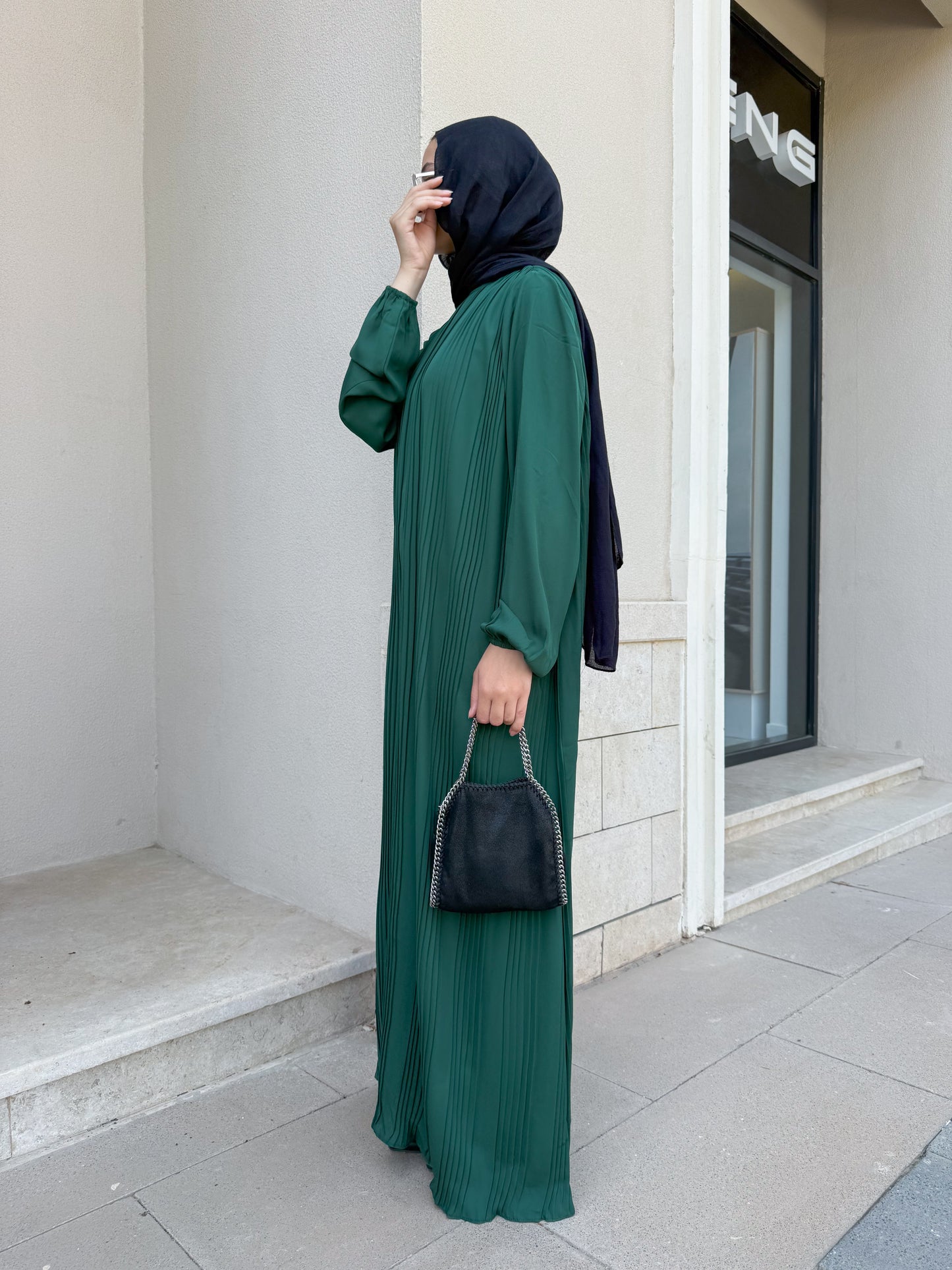 Amaia Abaya Dress in Green