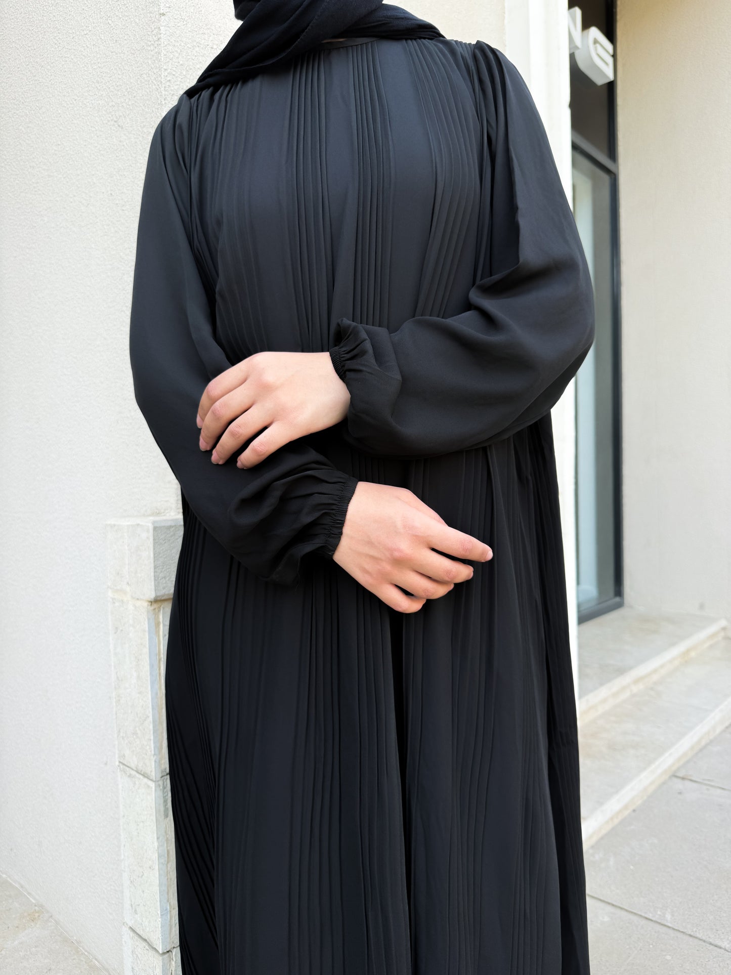 Amaia Abaya Dress in Black