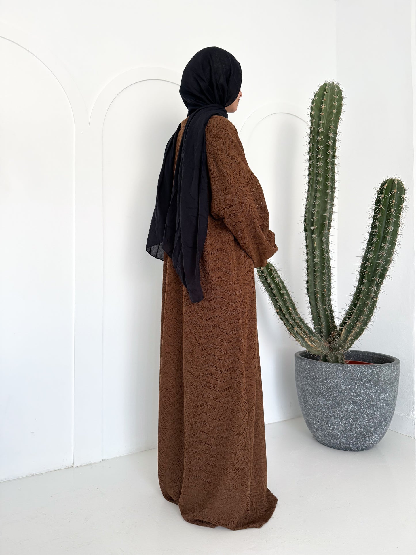 Mawja Cover up Dress in Brown