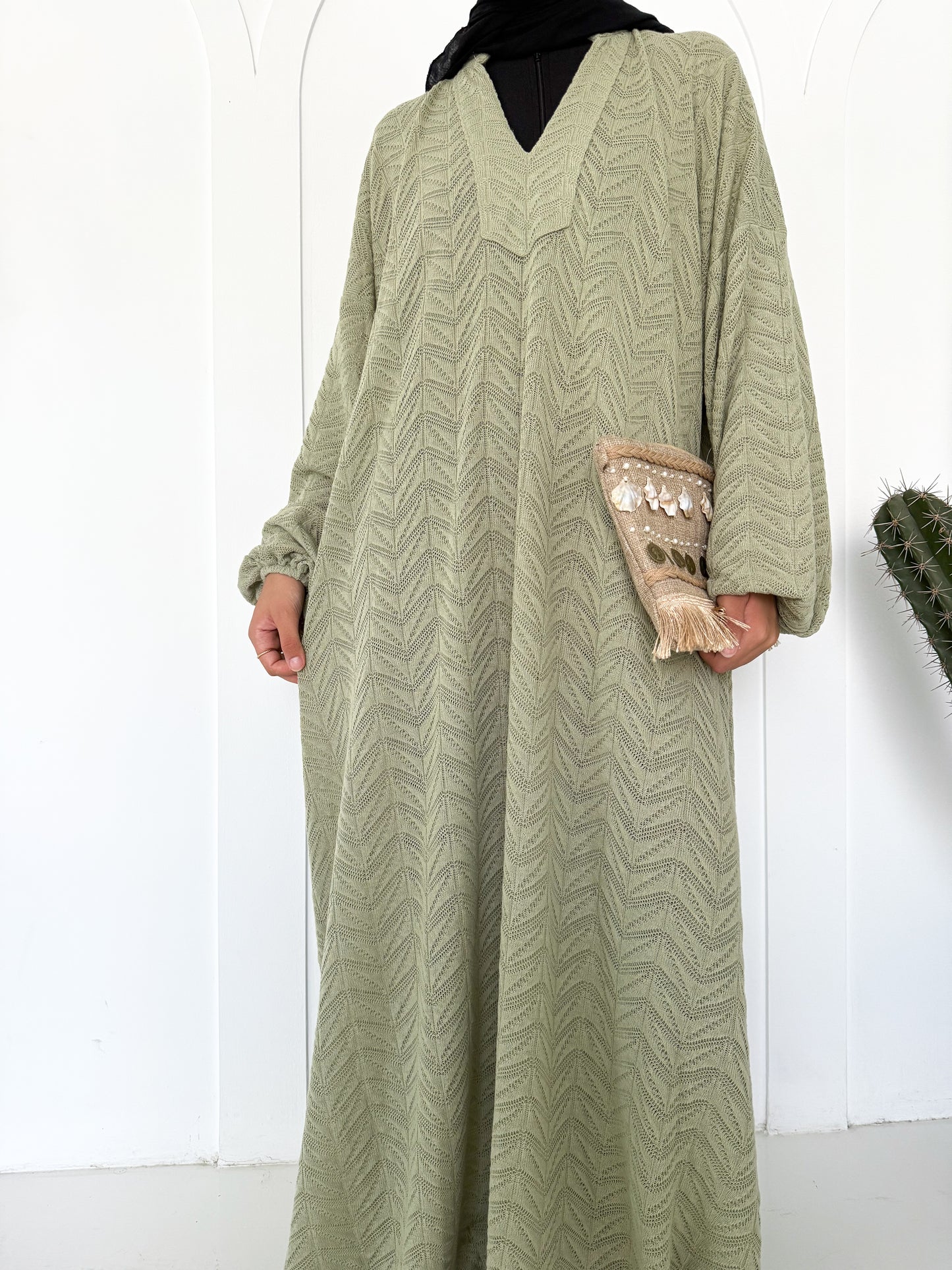 Mawja Cover up Dress in Mint Green