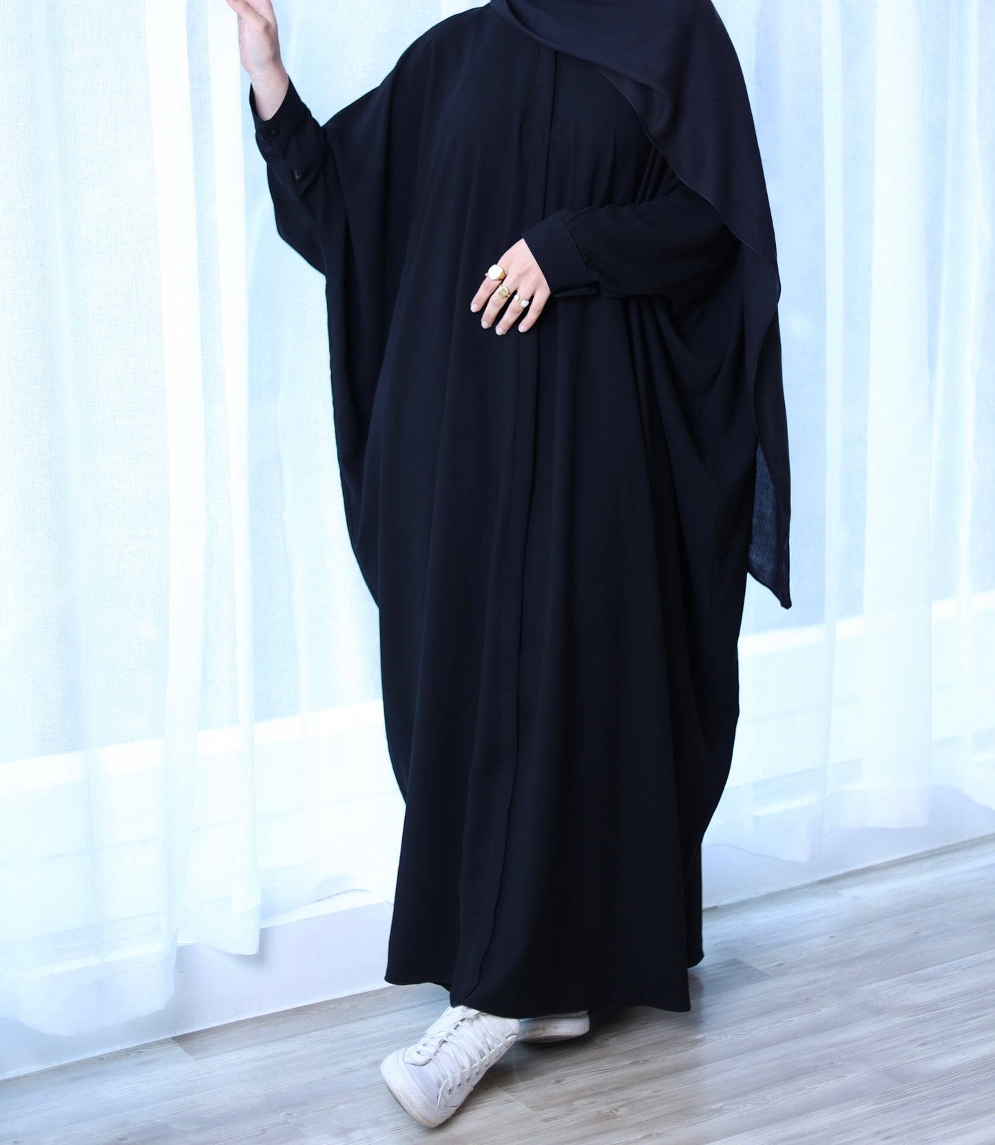 Qadira Black Abaya