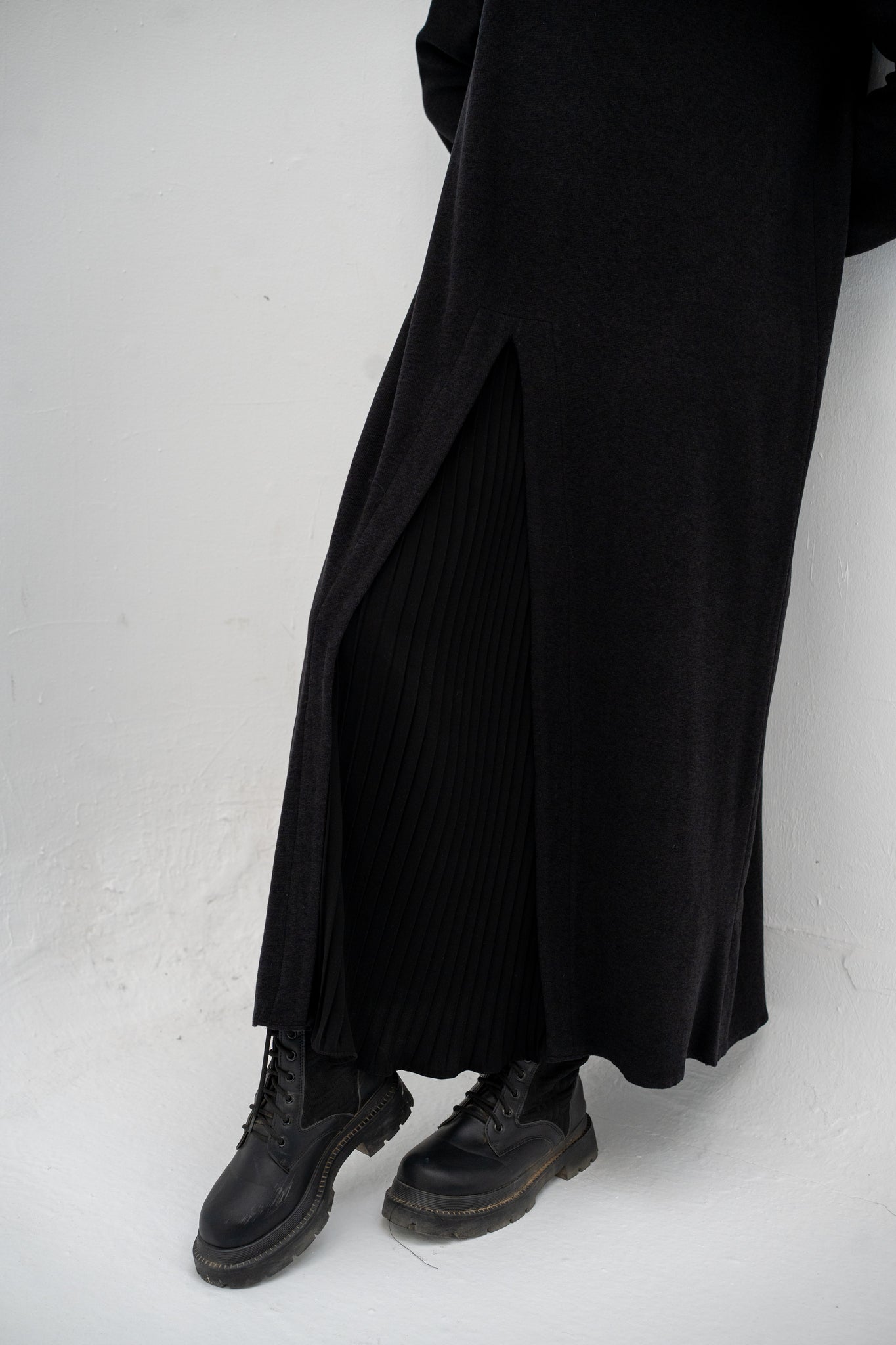 Tunic Wool Pleated Dress