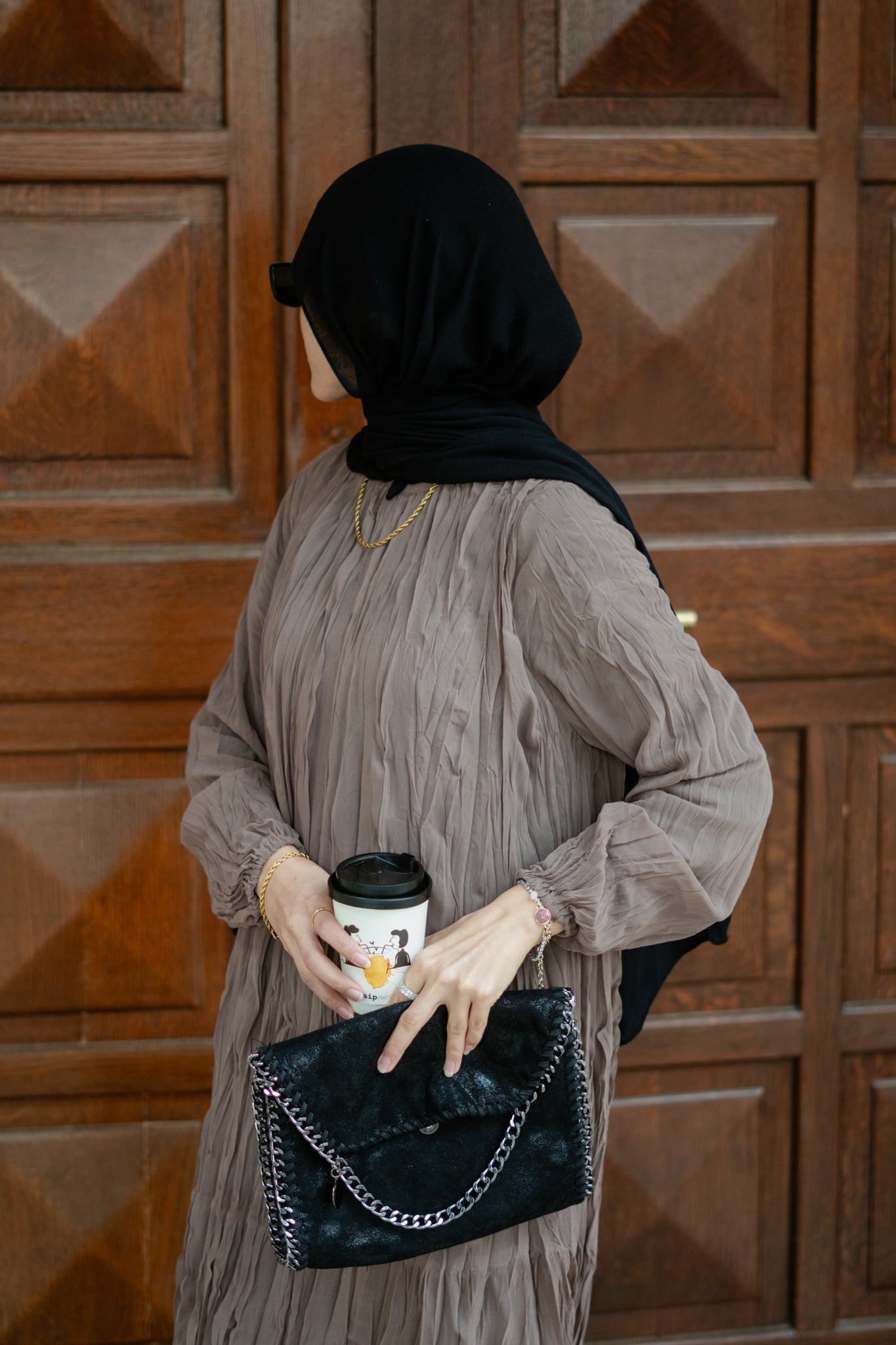 Asia Crushed Cafe Dress