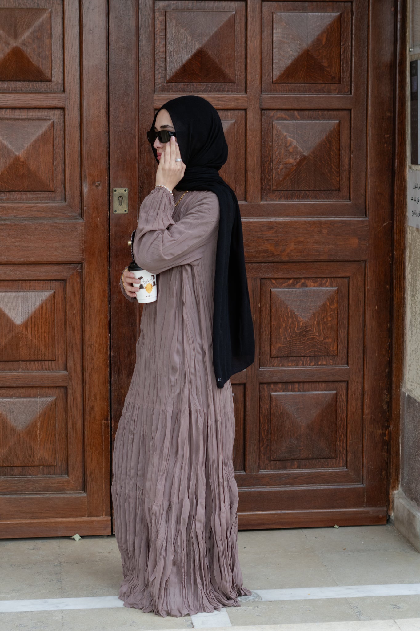 Asia Crushed Cafe Dress