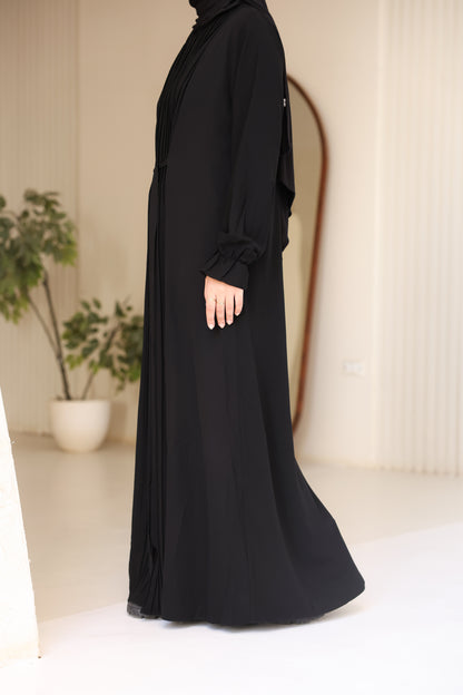 Middle Pleated Abaya