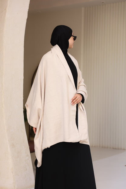 The Knitted Scarf in Beige