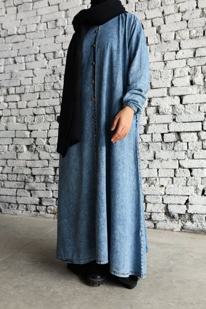 Denim chemise dress