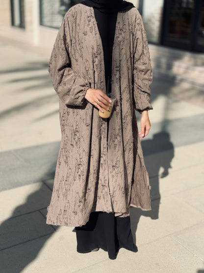 The Texture Cardigan In Cafe