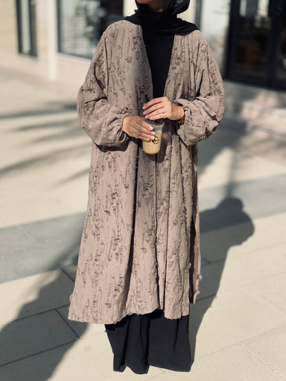 The Texture Cardigan In Cafe