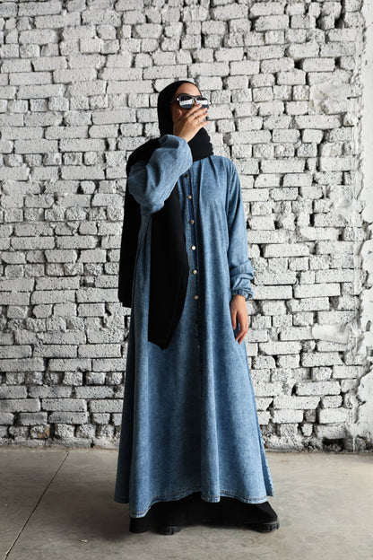 Denim chemise dress