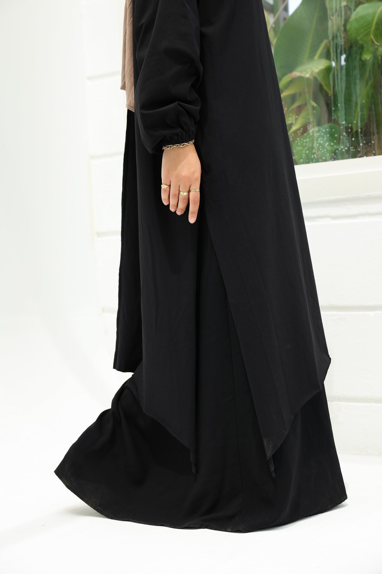 The Long Cotton Shirt in Black