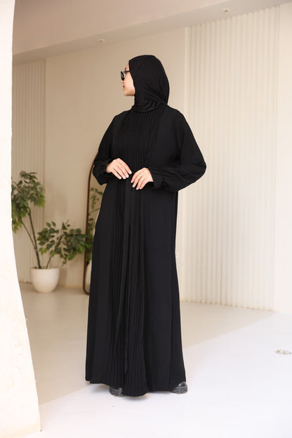 Middle Pleated Abaya