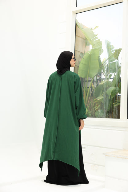 The Long Cotton Shirt in Olive