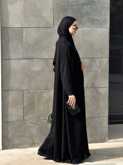 Pleated Crepe Kimono