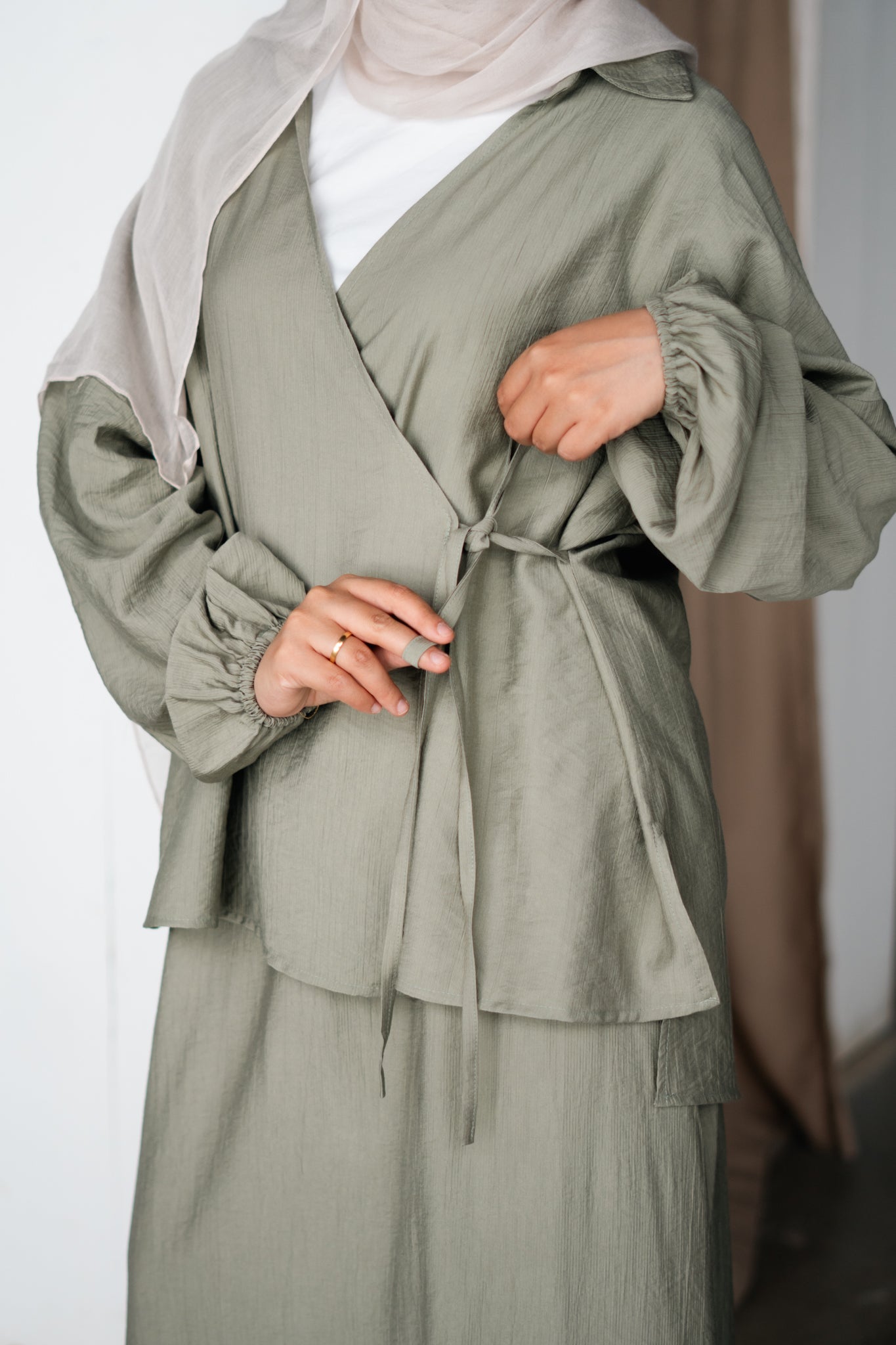 The Marjan Set in Sage Green