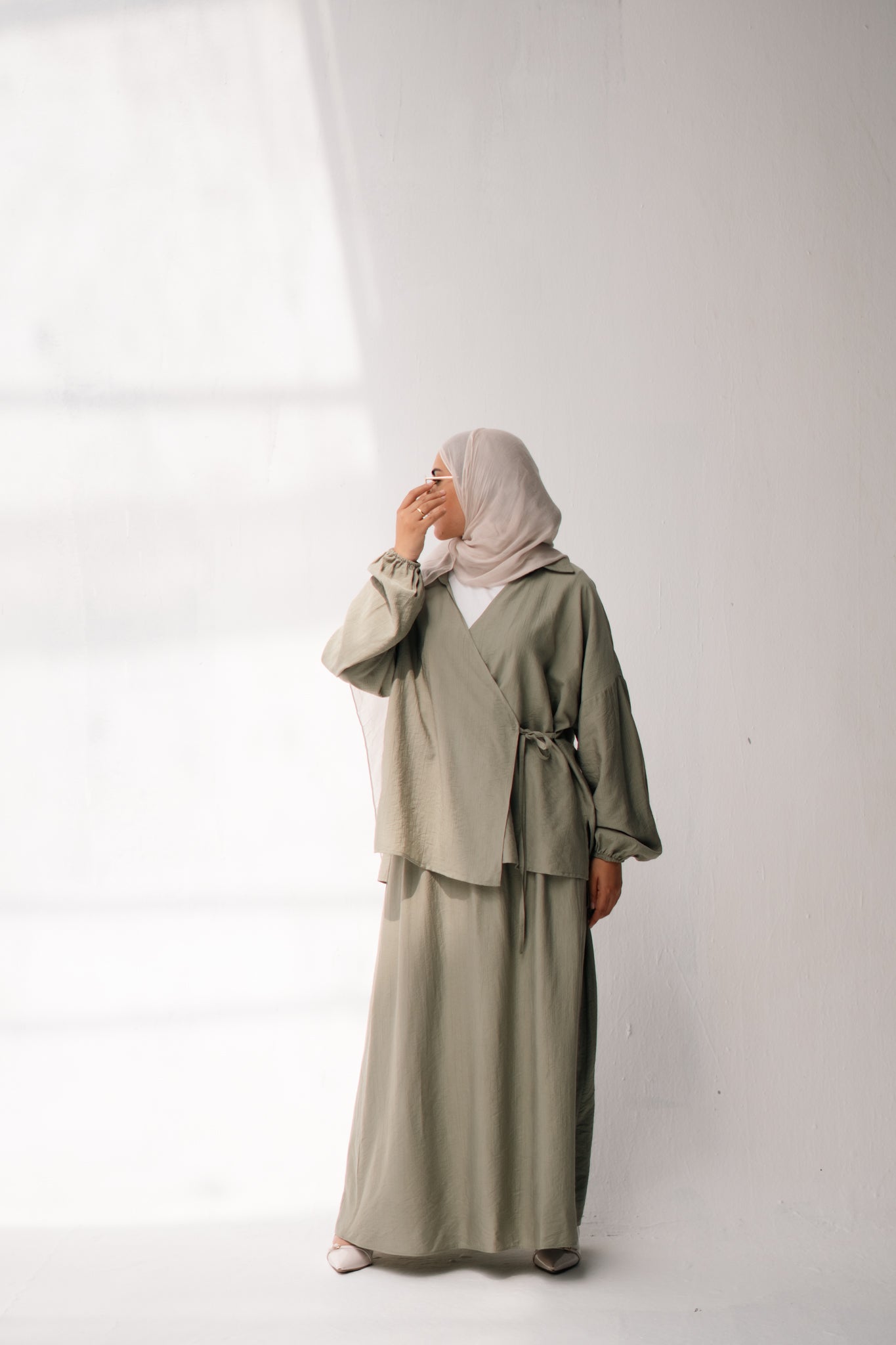 The Marjan Set in Sage Green