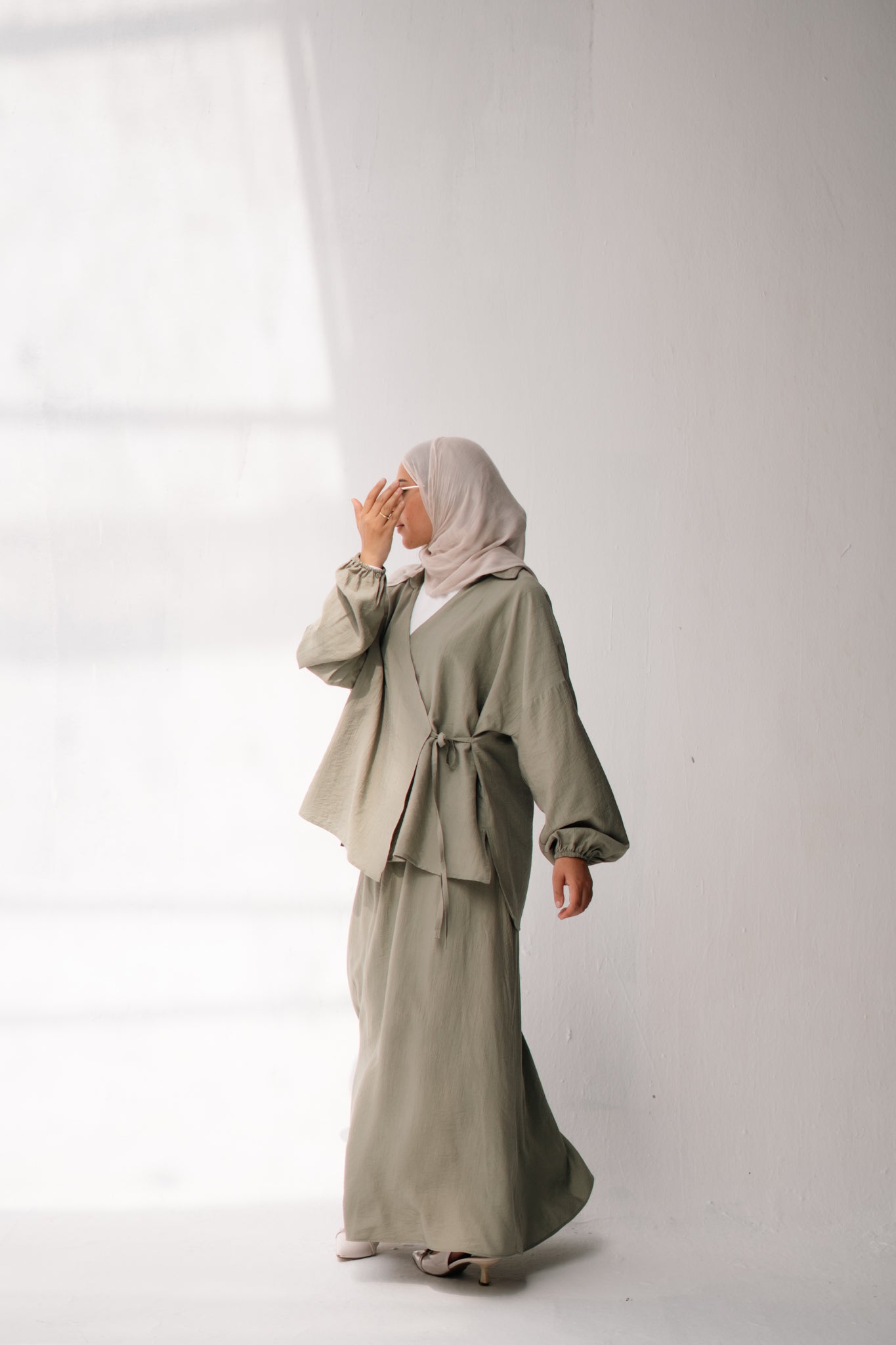 The Marjan Set in Sage Green