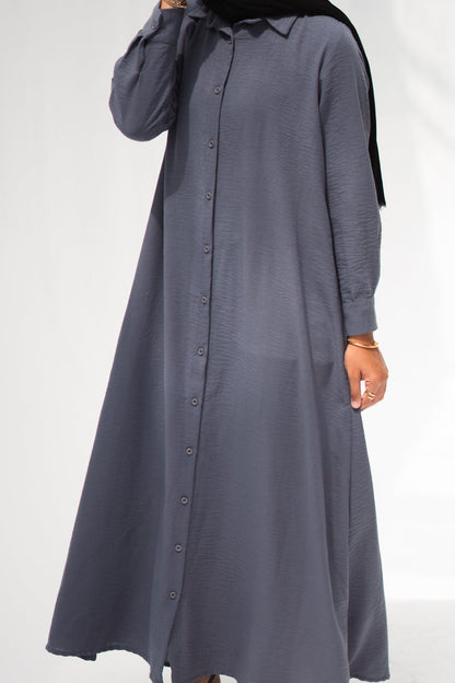 The Basic Shirt Dress in Navy