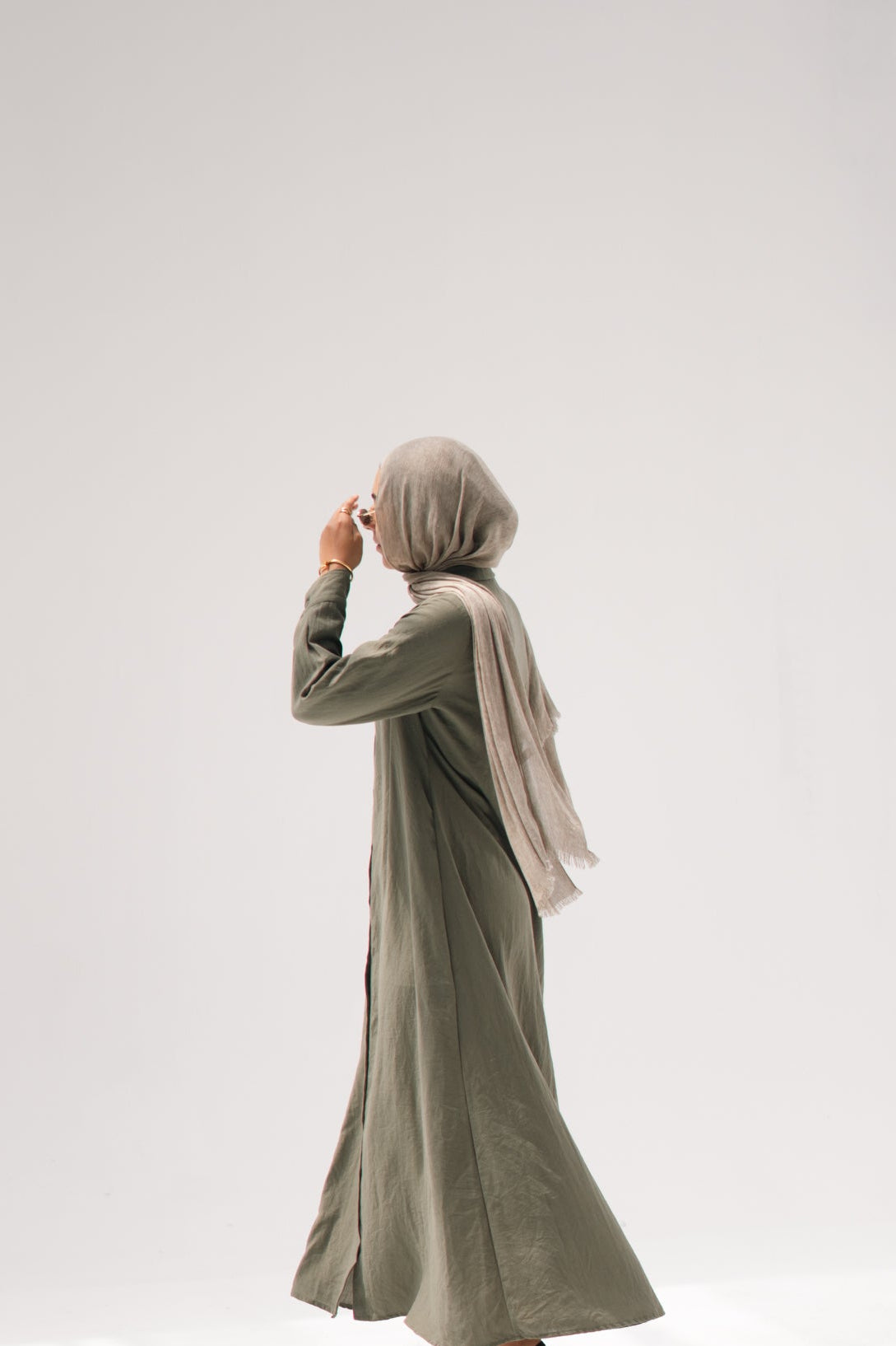 The Basic Shirt Dress in Olive