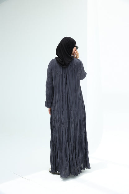 Asia Crushed Grey Dress