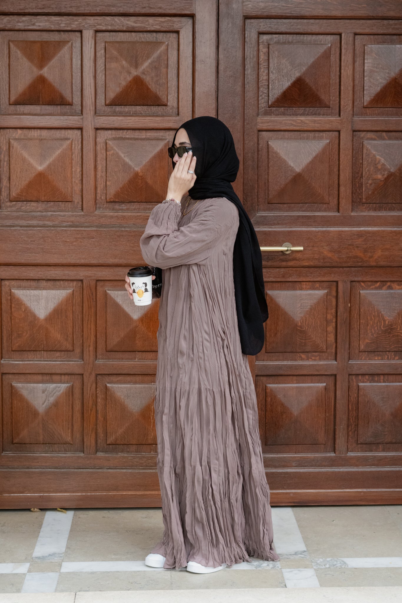 Asia Crushed Cafe Dress