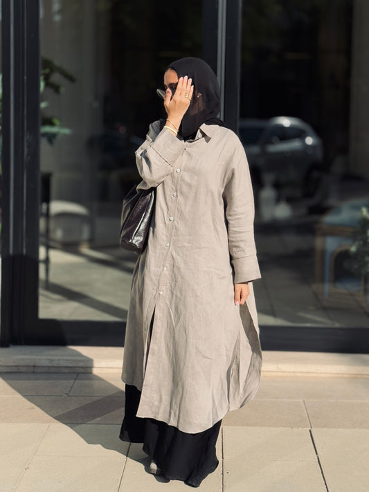 The Pure Linen Shirt in Cream