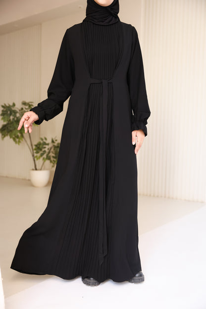 Middle Pleated Abaya