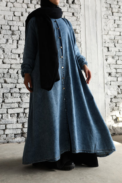 Denim chemise dress