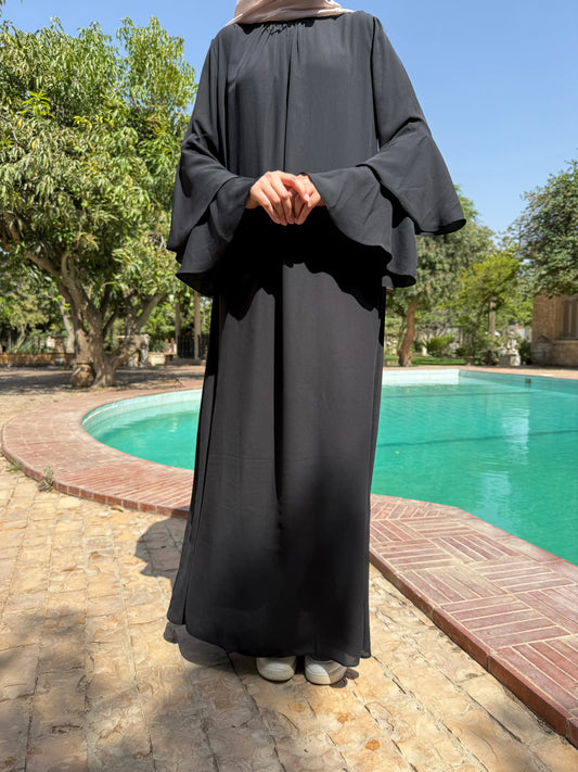Hoor abaya in black