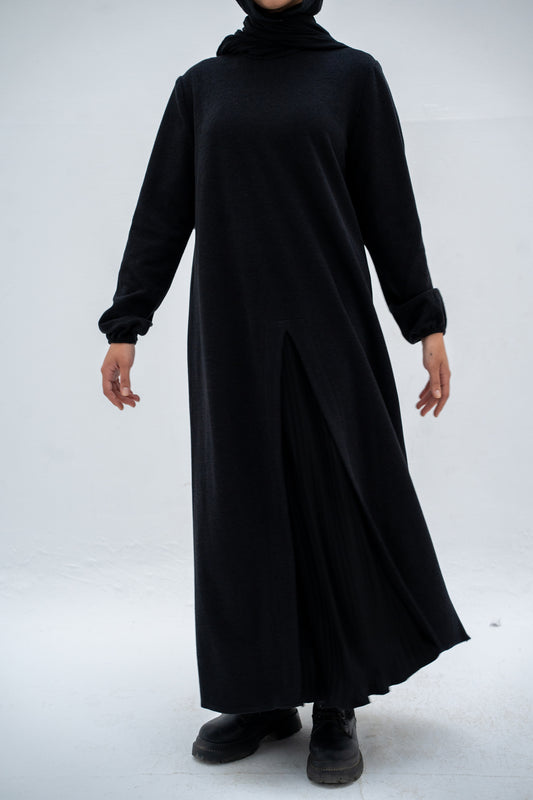 Tunic Wool Pleated Dress