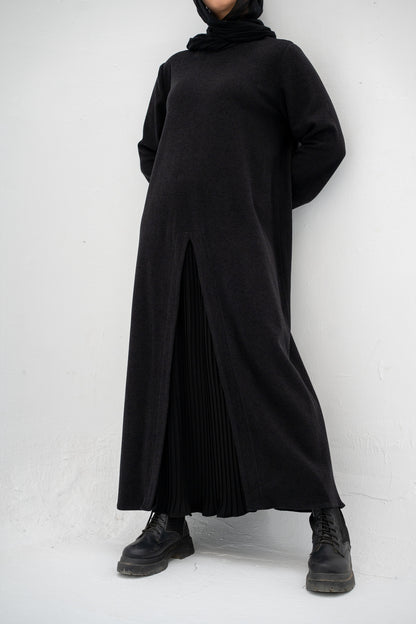 Tunic Wool Pleated Dress
