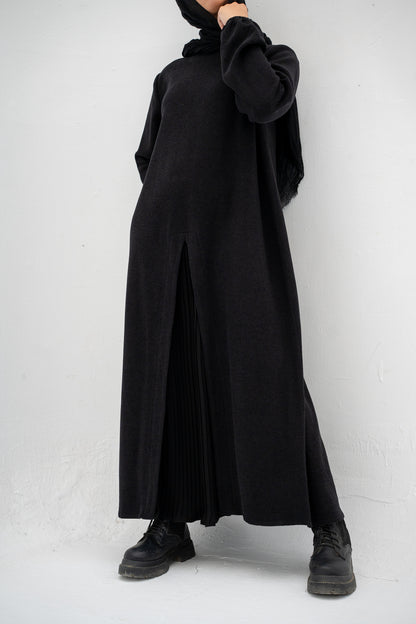 Tunic Wool Pleated Dress