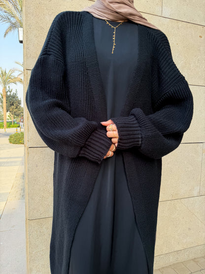 The Knitted Cardigan in Black