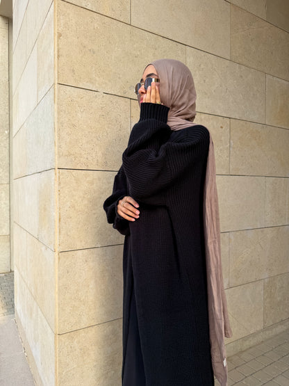 The Knitted Cardigan in Black