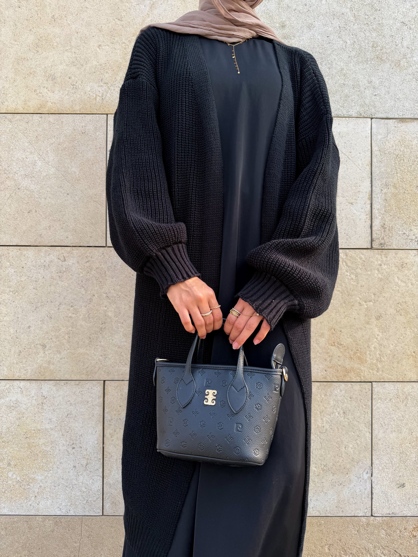 The Knitted Cardigan in Black