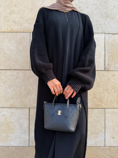 The Knitted Cardigan in Black