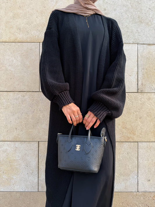 The Knitted Cardigan in Black