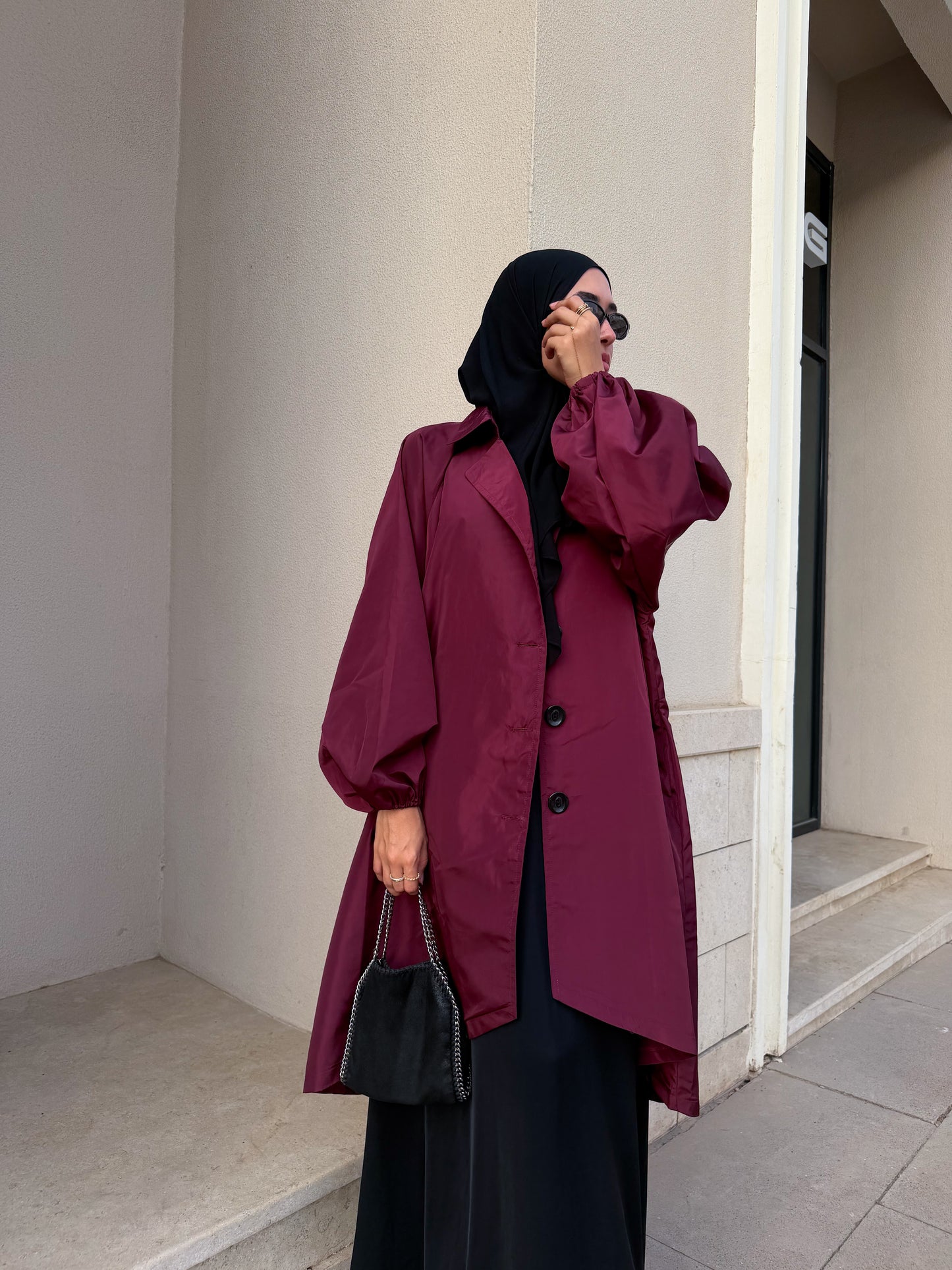 Icy Waterproof Jacket in Burgundy
