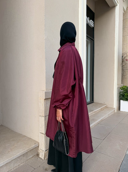 Icy Waterproof Jacket in Burgundy