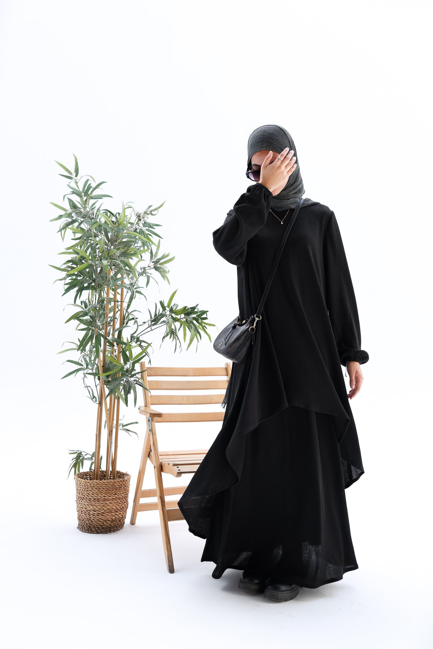 Winter flowy Set in Black