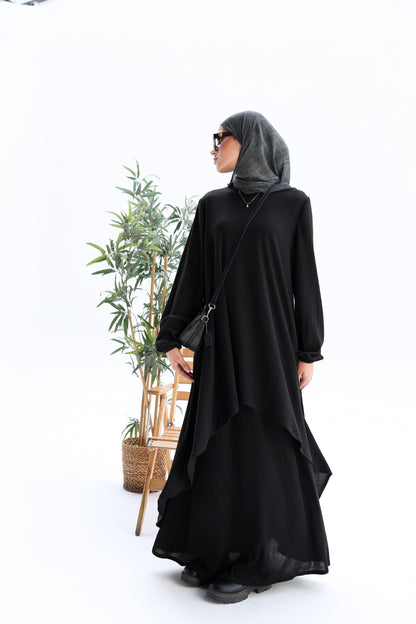 Winter flowy Set in Black