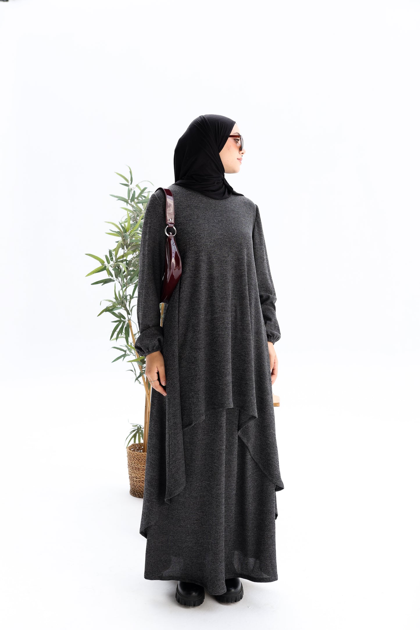 Winter flowy Set in Grey