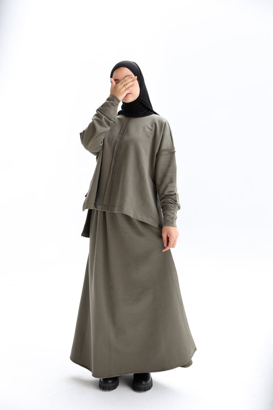 Naila Milton Set in Olive