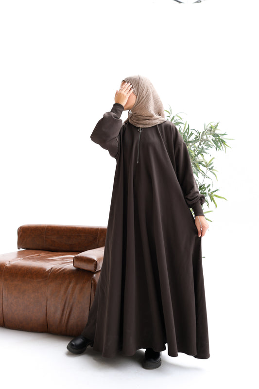 Zain Milton Dress in Brown