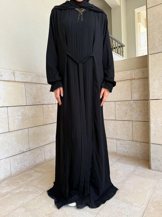 Middle Pleated Abaya
