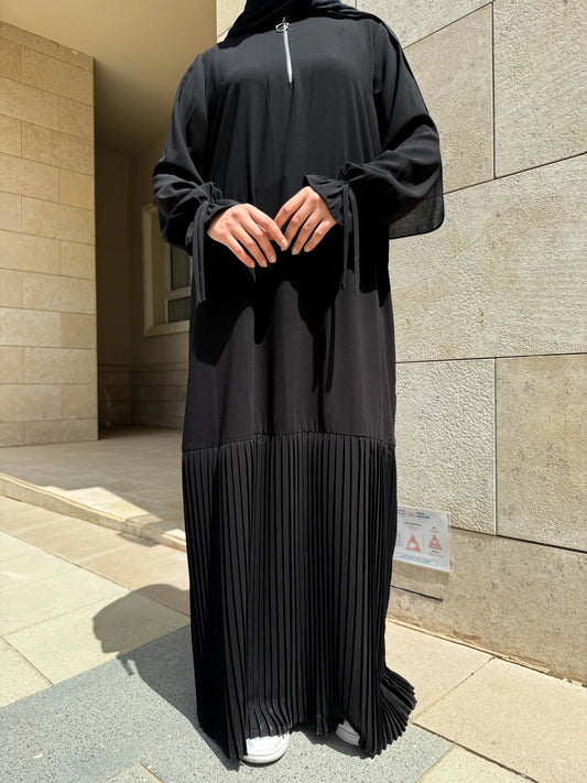 Bottom Pleated Abaya
